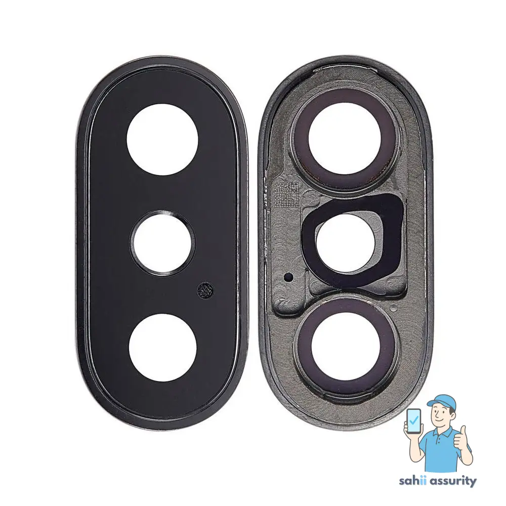 Camera Lens Glass with Frame for Apple iPhone X 256GB Grey